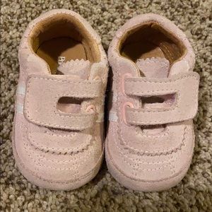 Ralph Lauren pink suede shoes